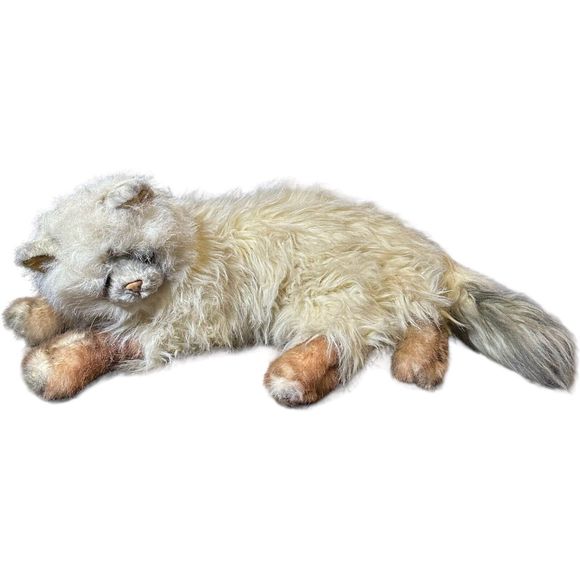 VTG Russ Berrie Yomiko Realistic Himalayan Cat Kitten Green Eyes Korea HTF - Picture 6 of 16